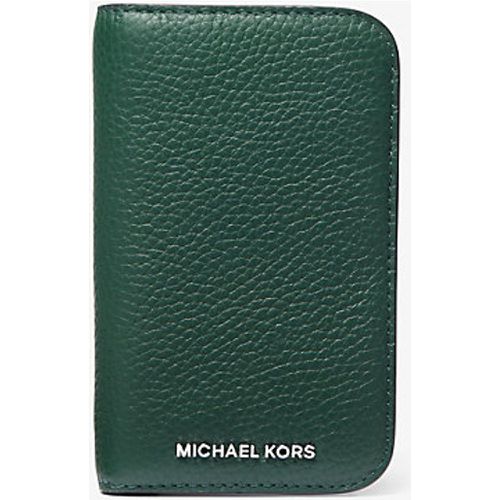 MK Portefeuille compact Hudson en cuir grainé - - Michael Kors - Michael Kors Mens - Modalova