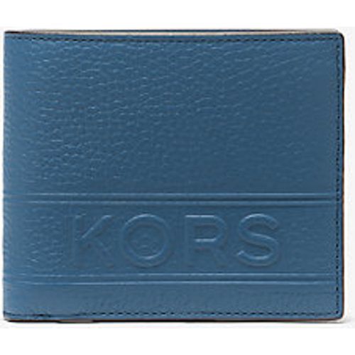 MK Portefeuille compact Hudson en cuir grainé avec porte-monnaie - Michael Kors - Michael Kors Mens - Modalova