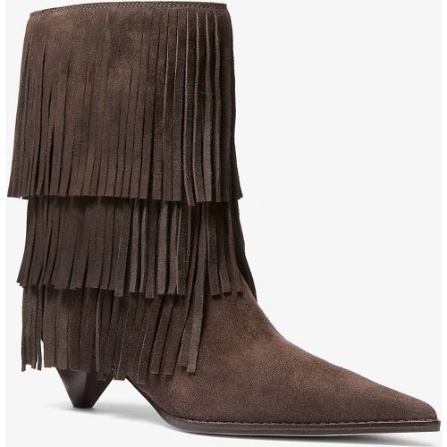 MK Botte Jayla en daim à franges - Michael Kors - MICHAEL Michael Kors - Modalova