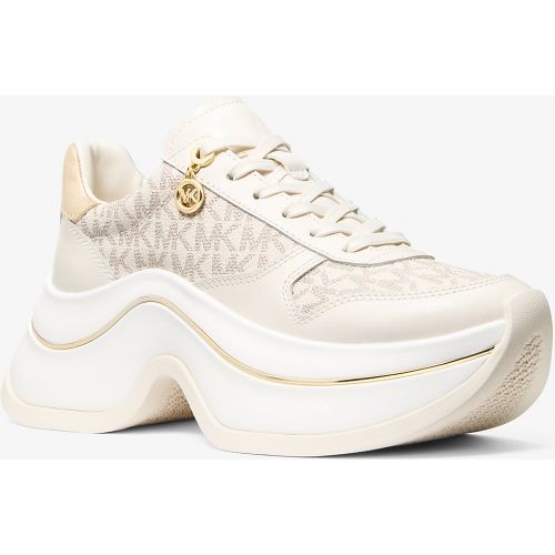 MK Basket Arla en cuir et daim - Michael Kors - MICHAEL Michael Kors - Modalova