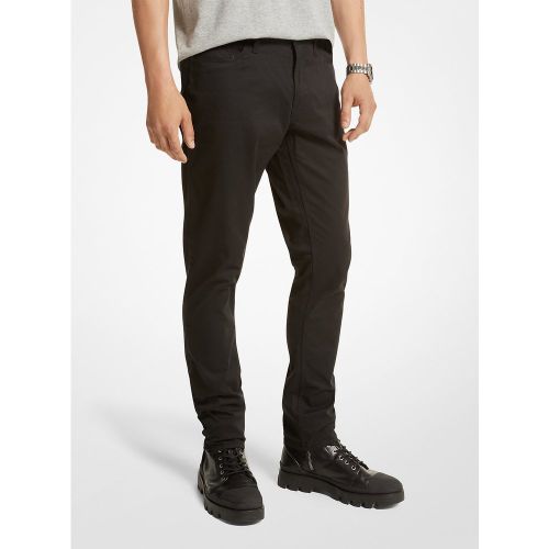 MK Pantalon Parker coupe slim en sergé extensible - Michael Kors - Michael Kors Mens - Modalova