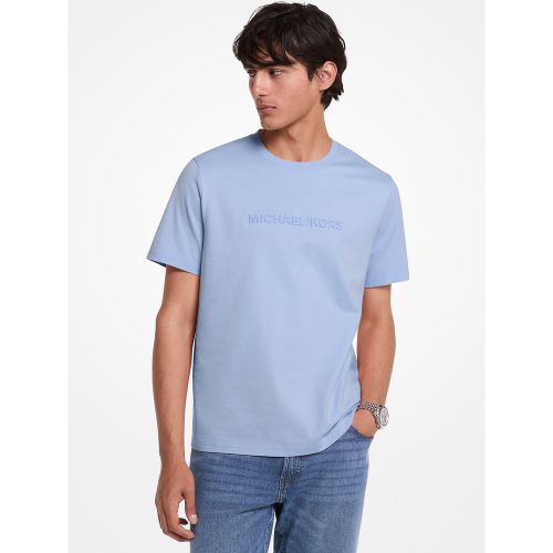 MK T-shirt en coton avec logo en relief - Michael Kors - Michael Kors Mens - Modalova