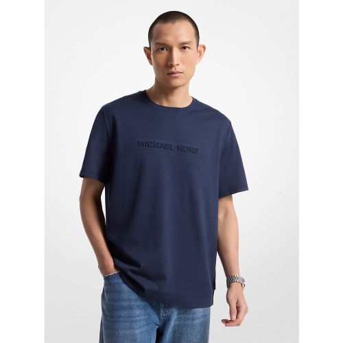 MK T-shirt en coton avec logo en relief - Michael Kors - Michael Kors Mens - Modalova