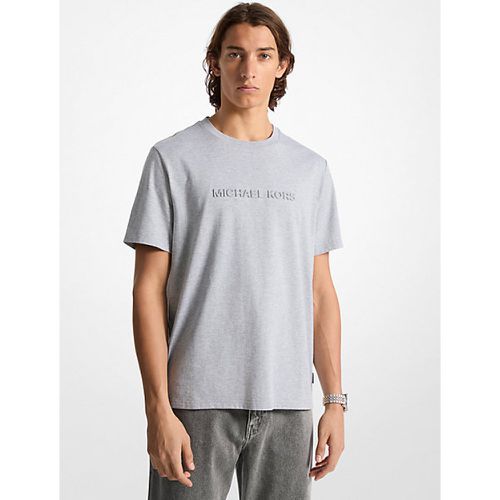 MK T-shirt en coton avec logo en relief - Michael Kors - Michael Kors Mens - Modalova