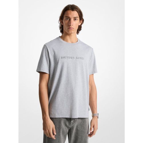 MK T-shirt en coton avec logo en relief - Michael Kors - Michael Kors Mens - Modalova