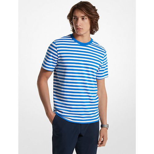 MK T-shirt en coton Pima à rayures - Michael Kors - Michael Kors Mens - Modalova