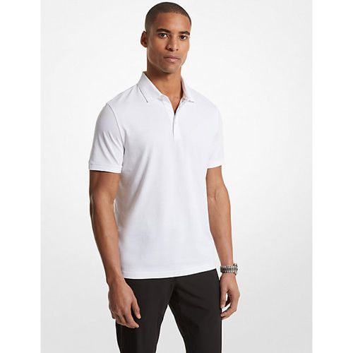 MK Polo en coton Pima extensible - Michael Kors - Michael Kors Mens - Modalova