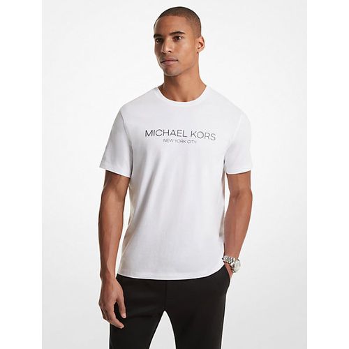 MK T-shirt en coton imprimé avec logo - Michael Kors - Michael Kors Mens - Modalova