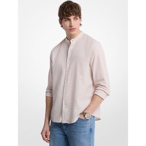 MK Chemise rayée en mélange de lin et coton - Michael Kors - Michael Kors Mens - Modalova