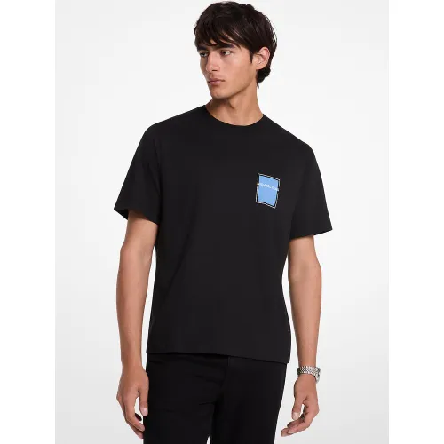 MK T-shirt en coton imprimé avec logo - Michael Kors - Michael Kors Mens - Modalova