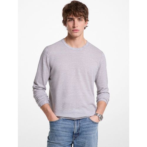 MK Pull en coton et lin - Michael Kors - Michael Kors Mens - Modalova