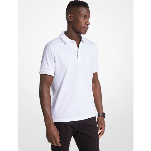 MK Polo Greenwich en jersey de coton à imprimé logo - Michael Kors - Michael Kors Mens - Modalova