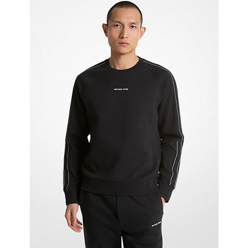 MK Sweat-shirt en mélange de coton avec bande à logos - Michael Kors - Michael Kors Mens - Modalova