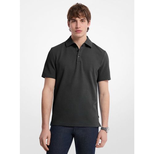 MK Polo en coton extensible au point bulle - Michael Kors - Michael Kors Mens - Modalova