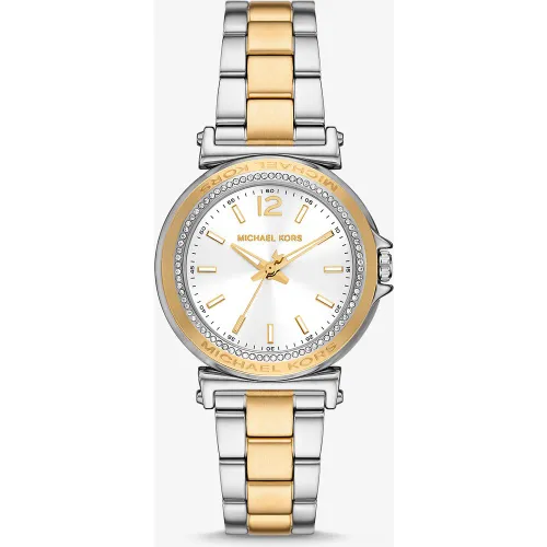 MK Mini montre Maren bicolore avec pierres pavées - Michael Kors - Modalova