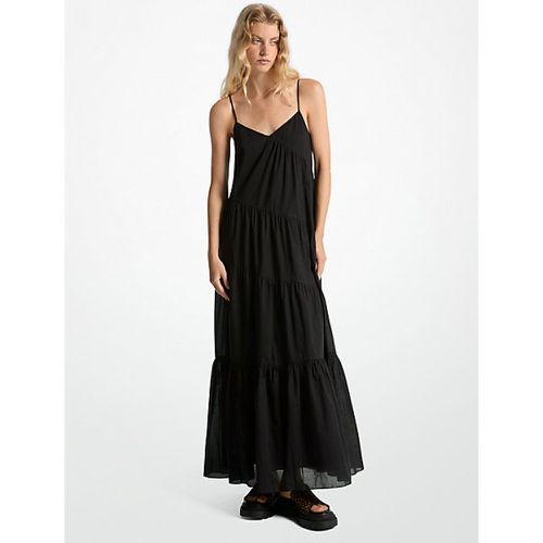 MK Robe longue à plusieurs niveaux en coton - Michael Kors - MICHAEL Michael Kors - Modalova