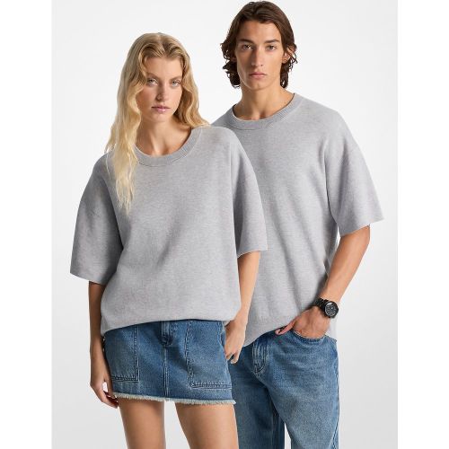 MK Pull à manches courtes en coton - Michael Kors - Michael Kors Mens - Modalova