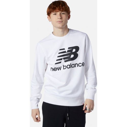 Top NB Essentials Stacked Logo Crew en , Cotton, Taille M - New Balance - Modalova