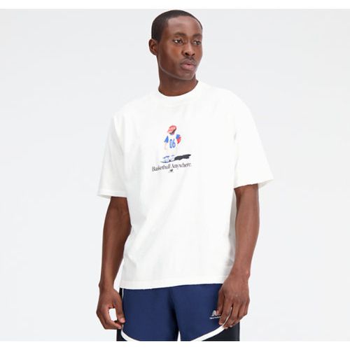 Men's Hoops Graphic T-Shirt en , Cotton, Taille XL - New Balance - Modalova