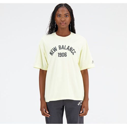 Essentials Varsity Oversized T-Shirt en , Cotton, Taille M - New Balance - Modalova