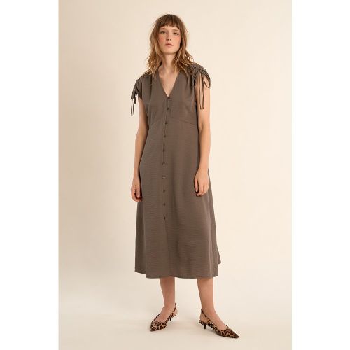 Robe mi-longue, col V - Molly Bracken - Modalova