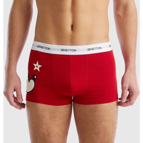 Benetton, Boxer Mickey En Coton Stretch, taille M, Rouge - United Colors of Benetton - Modalova