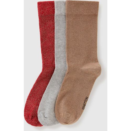 Benetton, Chaussettes Hautes Avec Lurex, taille OS, Multicolore - United Colors of Benetton - Modalova