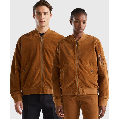 Benetton, Bomber Rembourré En Velours, taille XXL, - United Colors of Benetton - Modalova