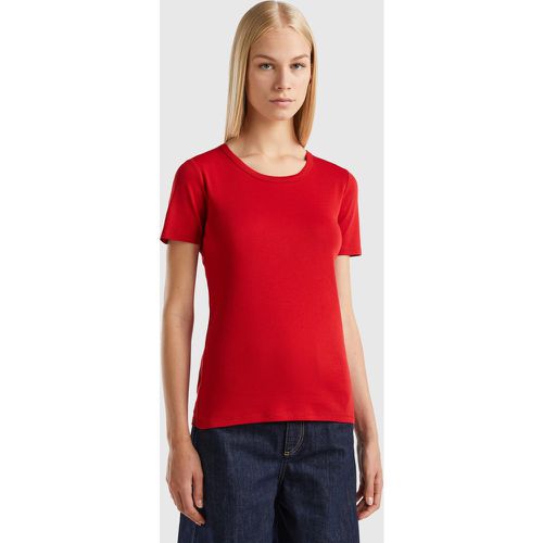 Benetton, T-shirt En Coton Longues Fibres, taille L, Rouge - United Colors of Benetton - Modalova