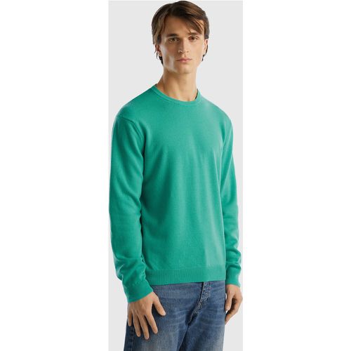 Benetton, Pull Vert Clair À Col Rond En Pure Laine Mérinos, taille XXL, Vert Clair - United Colors of Benetton - Modalova