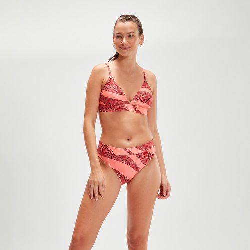 Bikini triangle à bande imprimée sang de bœuf/corail - Speedo - Modalova