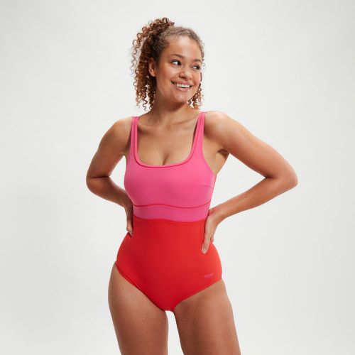 Maillot de bain effet galbant ContourEclipse rose - Speedo - Modalova