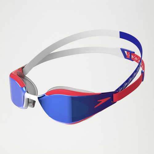 Lunettes de natation Adulte Fastskin Hyper Elite effet miroir blanc/bleu - Speedo - Modalova