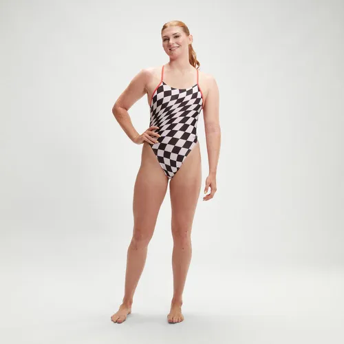 Maillot de bain Club Training Allover Digital Damier /blanc - Speedo - Modalova