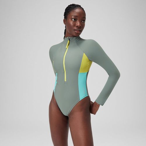 Maillot de bain zippé à manches longues Colorblock - Speedo - Modalova