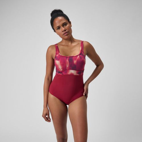 Maillot de bain gainant s à imprimé Contour Eclipses /Rouge - Speedo - Modalova