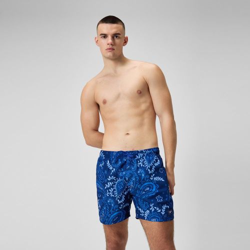 Short de bain s Printed Leisure 16 poucess céruléen - Speedo - Modalova