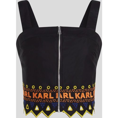 Haut Bustier À Broderie Anglaise, , , Taille: X38 - Karl Lagerfeld - Modalova