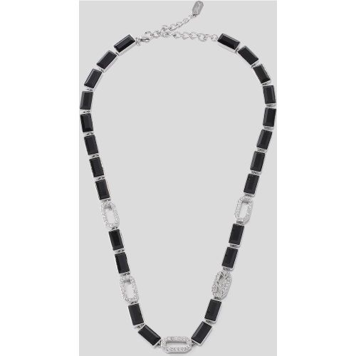Collier Chaîne Pavé Signature, , , Taille: One size - Karl Lagerfeld - Modalova
