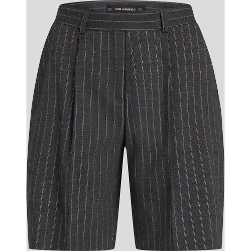 Metallic Pinstripe Shorts, , , Taille: 34 - Karl Lagerfeld - Modalova