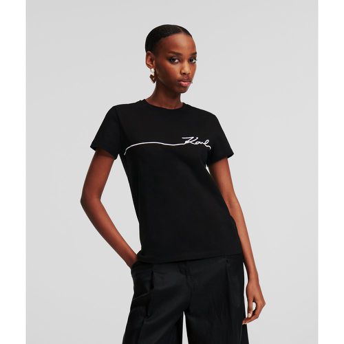 T-shirt Karl Signature, , , Taille: XM - Karl Lagerfeld - Modalova