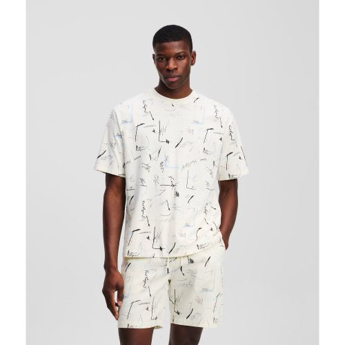 All-over-print T-shirt, , , Taille: XL - Karl Lagerfeld - Modalova