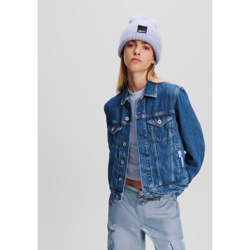 Veste En Jean Coupe Droite, , BLEU MOYEN DÉLAVÉ, Taille: L - KL Jeans - Modalova