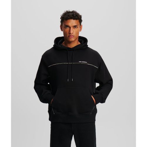 Sweat À Capuche Avec Passepoil Réfléchissant, , , Taille: L - Karl Lagerfeld - Modalova