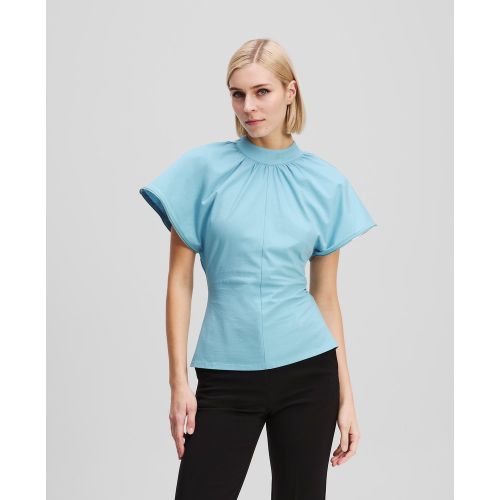 Zip-detail T-shirt, , , Taille: L - Karl Lagerfeld - Modalova