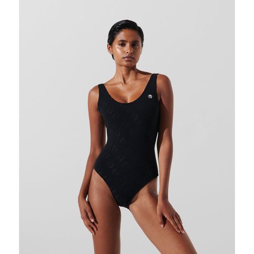 Maillot De Bain Une Pièce Ikon En Tissu Éponge, , , Taille: XL - Karl Lagerfeld - Modalova