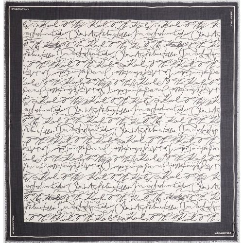 K/essential Scribble Scarf, , , Taille: One size - Karl Lagerfeld - Modalova