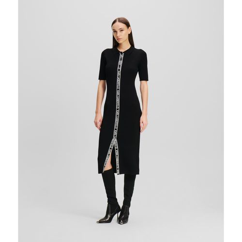 Robe En Tricot Avec Galon À Logo Karl, , , Taille: XXS - Karl Lagerfeld - Modalova