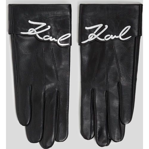 Gants En Cuir K/signature, , , Taille: XL - Karl Lagerfeld - Modalova