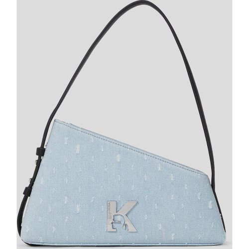 Sac Porté Épaule En Denim Bouclé Géo, , , Taille: X00 - Karl Lagerfeld - Modalova